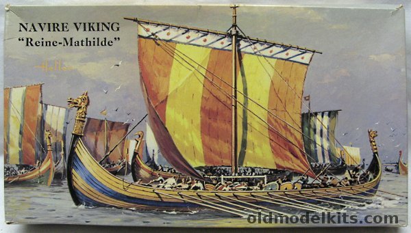Heller 1/60 Naviere Viking Reine-Mathilde- Queen Matilda Ship of William the Conqueror, 890 plastic model kit